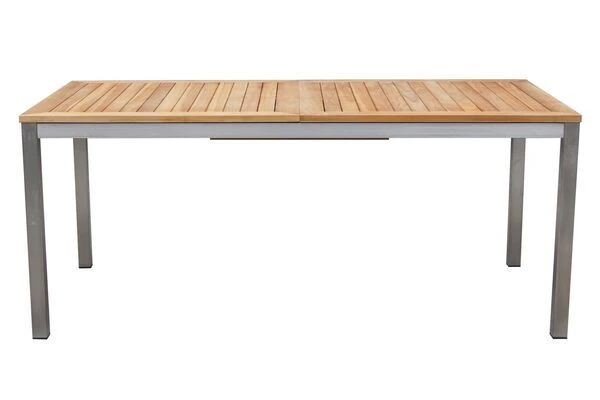 OUTFLEXX Set, Taupe, 180/240 X 100 Cm, Edelstahl/Teak, Ausziehtisch, 4 Stühle Padded, 2 Multipositionssessel – Bild 12