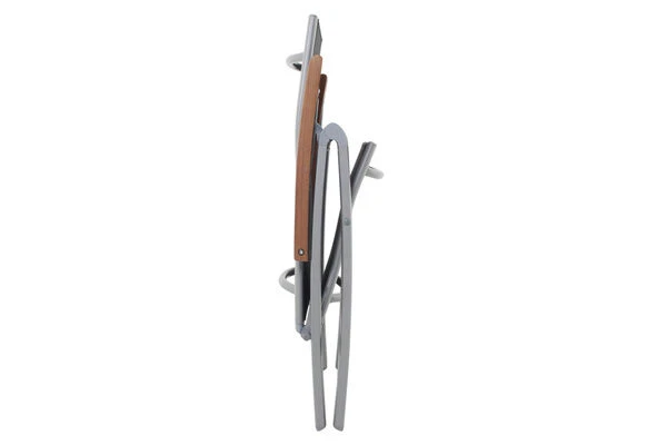 VILLANA Esstischgarnitur, Silber/schwarz, Alu / FSC-Akazienholz, Gartentisch 150 X 90 Cm, 6 Multipositionssessel – Bild 11