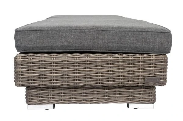 OUTFLEXX Rollliege, Grau, Polyrattan, 200x70x27,5cm, Rückenlehne 5-fach Verstellbar – Bild 12