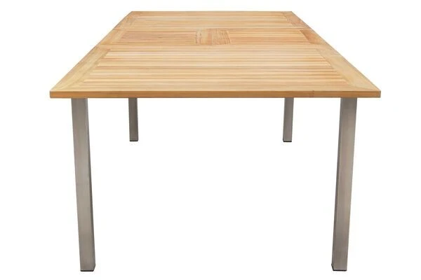 OUTFLEXX Set, Taupe, 180/240 X 100 Cm, Edelstahl/Teak, Ausziehtisch, 4 Stühle Padded, 2 Multipositionssessel – Bild 14