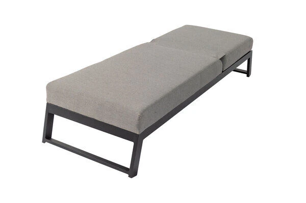 OUTFLEXX Allure Sonnenliege, Flanelle, Alu/Sunbrella, 211 X 74 X 44,5 Cm, Verstellbare Kopfstütze – Bild 15