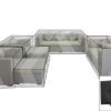 OUTFLEXX Premium Abdeckhauben Set Für Lounge TheBox-A/-D: 1599/ 1716/ 7173/ 16062, Schwarz, Wasserbeständig