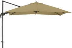 Schneider® SCHNEIDER Rhodos Eco Twist Ampelschirm, Taupe, Quadratisch, 270 X 270 Cm