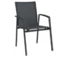 STERN New Top Stapelsessel, Anthrazit/karbon, Aluminium/Textil, 65x57x89 Cm, Pulverbeschichtet, Stapelbar