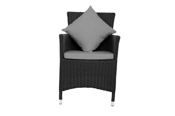 OUTFLEXX 2er Set Sessel, Schwarz, Polyrattan Inkl. Kissen Und Polster – Bild 2