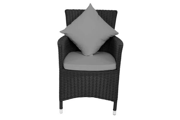 OUTFLEXX 2er Set Sessel, Schwarz, Polyrattan Inkl. Kissen Und Polster – Bild 4