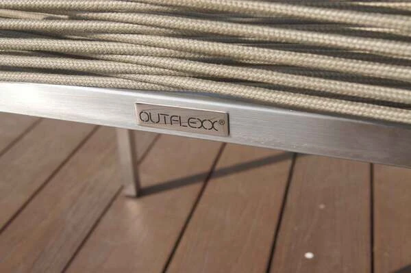 OUTFLEXX Stapelsessel, Grau, Edelstahl / Rope, 63x57x91 Cm – Bild 9