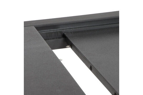 SIENA GARDEN Savona/Kingston Esstischgarnitur, Matt Graphit/grau/slate Look, Alu/Teak/Keramik/Texfabric, Tisch 220/340x108 Cm, 10 Stapelsessel – Bild 10