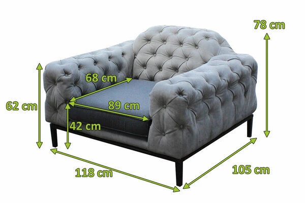 OUTFLEXX Premium Abdeckhaube Für Sessel, Schwarz, Z.B. 21870, 120 X 107 X 75 Cm, Wasserbeständig, Integriertes Zugband – Bild 5