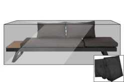 OUTFLEXX Premium Abdeckhaube Für Bänke, Schwarz, Z.B. 23416, 230 X 80 X 40 Cm, Wasserbeständig, Integriertes Zugband