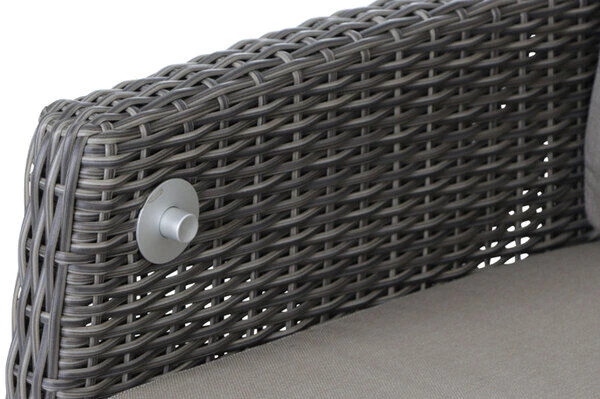 SIENA GARDEN Tirana/Amira Dining Set, Anthrazit/grau, Alu/Gardino®-Geflecht/Keramik, 205-265 X 103 X 76 Cm, Inkl. 8 Diningsessel, Verstellbar – Bild 10