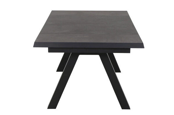 SIENA GARDEN Tirana/Amira Dining Set, Anthrazit/grau, Alu/Gardino®-Geflecht/Keramik, 205-265 X 103 X 76 Cm, Inkl. 8 Diningsessel, Verstellbar – Bild 14