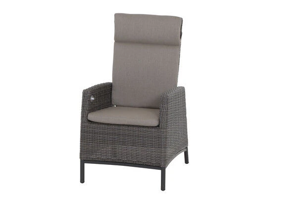 SIENA GARDEN Tirana/Amira Dining Set, Anthrazit/grau, Alu/Gardino®-Geflecht/Keramik, 205-265 X 103 X 76 Cm, Inkl. 8 Diningsessel, Verstellbar – Bild 2