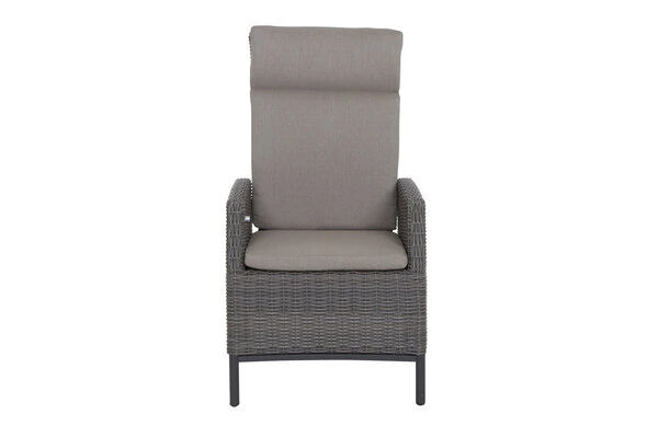 SIENA GARDEN Tirana/Amira Dining Set, Anthrazit/grau, Alu/Gardino®-Geflecht/Keramik, 205-265 X 103 X 76 Cm, Inkl. 8 Diningsessel, Verstellbar – Bild 4