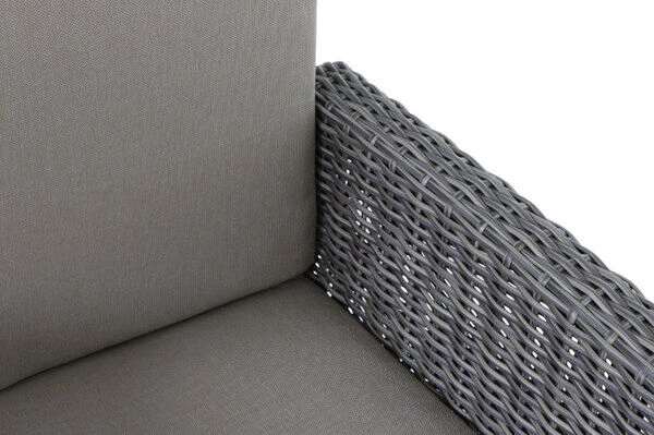 SIENA GARDEN Tirana/Amira Dining Set, Anthrazit/grau, Alu/Gardino®-Geflecht/Keramik, 205-265 X 103 X 76 Cm, Inkl. 8 Diningsessel, Verstellbar – Bild 9