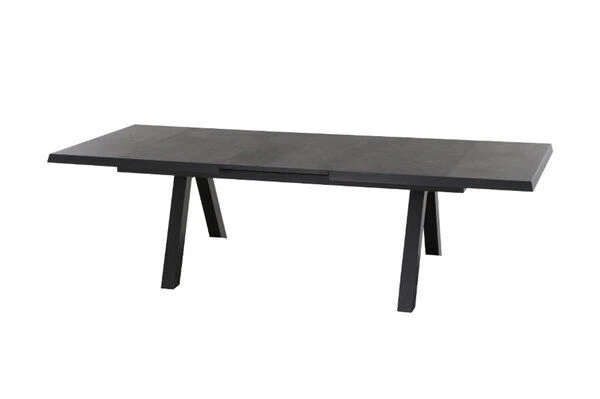 SIENA GARDEN Tirana/Solea Dining Set, Anthrazit/blau, Keramik/Gardino®-Geflecht/Alu, 205-265 X 103 X 76 Cm, Inkl. 6 Diningsessel, Stufenlos Verstellbar – Bild 3