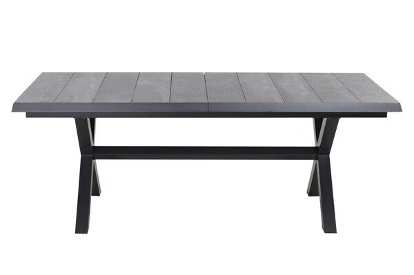 SIENA GARDEN Messina/Corido Dining Set, Anthrazit/grau, Alu/Gardino®-Geflecht/Keramik, Ca. 200-260 X 100 Cm, Inkl. 4 Diningsessel – Bild 15