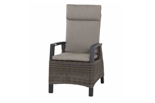 SIENA GARDEN Messina/Corido Dining Set, Anthrazit/grau, Alu/Gardino®-Geflecht/Keramik, Ca. 200-260 X 100 Cm, Inkl. 4 Diningsessel – Bild 2