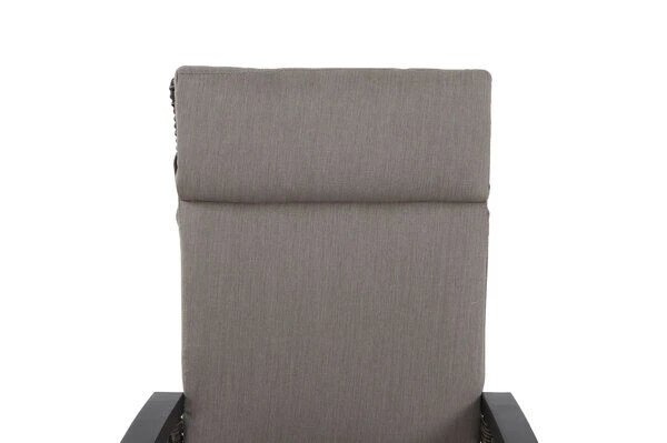 SIENA GARDEN Messina/Corido Dining Set, Anthrazit/grau, Alu/Gardino®-Geflecht/Keramik, Ca. 200-260 X 100 Cm, Inkl. 4 Diningsessel – Bild 9