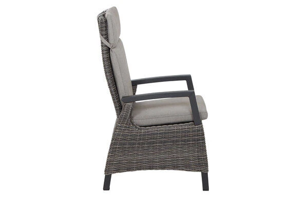 SIENA GARDEN Silva/Corido Dining Set, Anthrazit/grau, Alu/Gardino®-Geflecht/Keramik, 160 X 90cm, Inkl. 4 Diningsessel – Bild 12