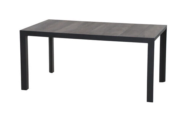 SIENA GARDEN Silva/Corido Dining Set, Anthrazit/grau, Alu/Gardino®-Geflecht/Keramik, 160 X 90cm, Inkl. 4 Diningsessel – Bild 3