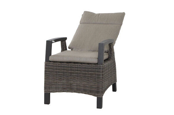 SIENA GARDEN Silva/Corido Dining Set, Anthrazit/grau, Alu/Gardino®-Geflecht/Keramik, 160 X 90cm, Inkl. 4 Diningsessel – Bild 8