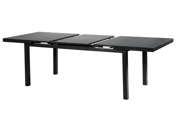 OUTFLEXX Malaga Premium Esstischgarnitur, Anthrazit/grau/flanelle, Alu/Glas/Subrella, 180/240cm, 8 Sessel, Ausziehfunktion, Verstellbare Rückenlehne – Bild 7