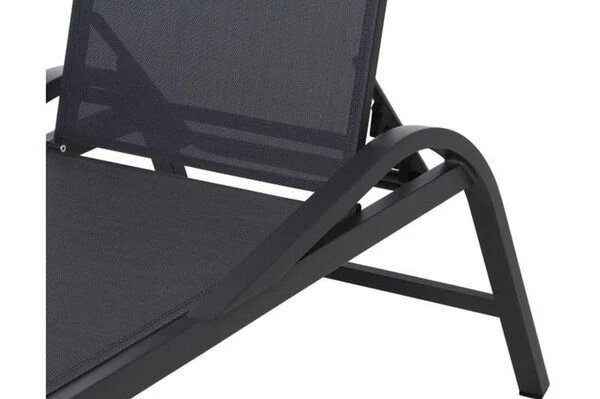 SIENA GARDEN Milos Stapelliege, Aluminium/Ranotex, 194x64 Cm – Bild 2