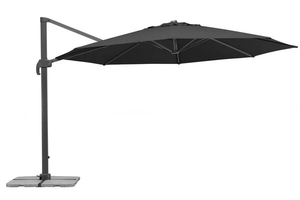 Schneider® SCHNEIDER Rhodos Grande Ampelschirm, Anthrazit, Rund, Ø 400 Cm – Bild 3