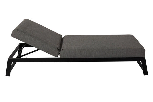 OUTFLEXX Allure Sonnenliege, Sooty, Alu/Sunbrella, 211 X 74 X 44,5 Cm, Verstellbare Kopfstütze – Bild 3