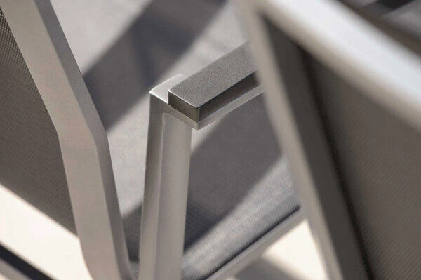 STERN New Top Stapelsessel, Graphit/silbergrau, Aluminium/Textil, 65x57x89 Cm, Pulverbeschichtet, Stapelbar – Bild 3