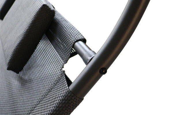 OUTFLEXX Doppelliege, Anthrazit, Polyester/Stahl Pulverbeschichtet, 205x138x34cm, Inkl. Nackenkissen, Rollbar – Bild 7