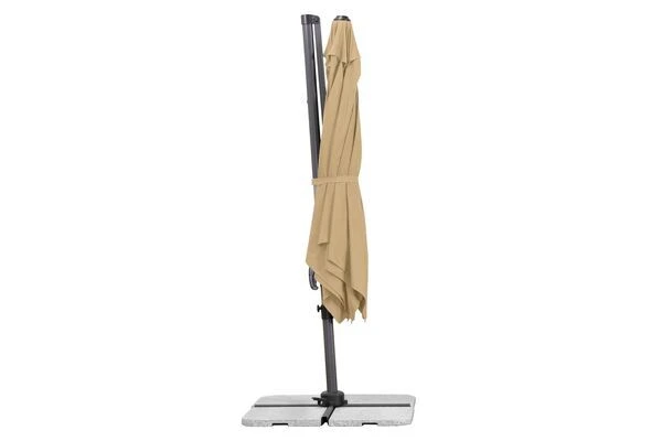 Schneider® SCHNEIDER Rhodos Eco Twist Ampelschirm, Natur, Quadratisch, 270 X 270 Cm – Bild 4