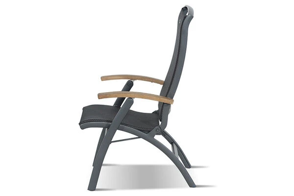 HARTMAN Sondermodell Xanadu/Da Vinci Sitzgruppe, Xerix/anthrazit, Alu/Glaskeramik, 6 Multipos, 220/280x100cm – Bild 4