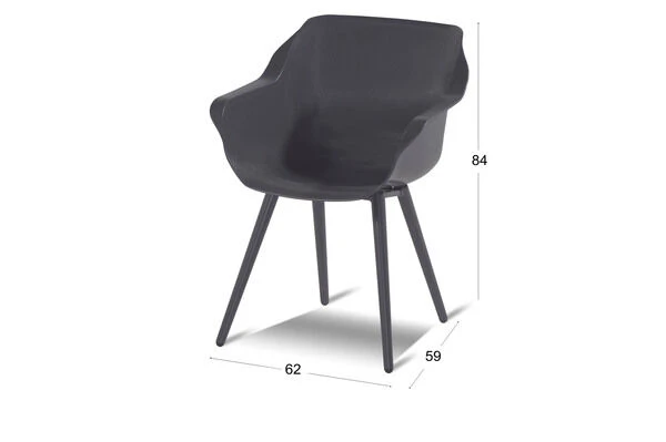 HARTMAN Sophie Studio Armlehnensessel, Xerix, Alu / Kunststoff, 59 X 62 X 84 Cm – Bild 5