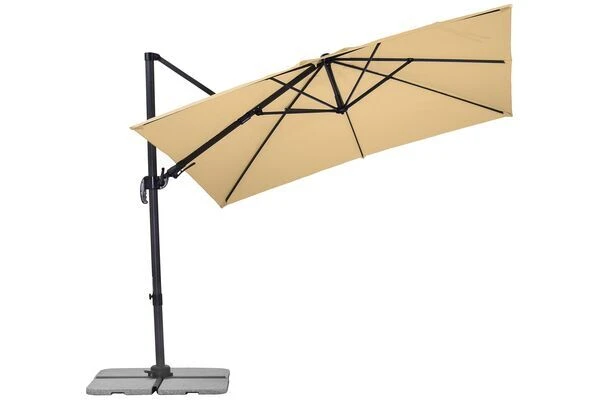 Schneider® SCHNEIDER Rhodos Eco Twist Ampelschirm, Natur, Quadratisch, 270 X 270 Cm – Bild 6