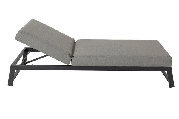 OUTFLEXX Allure Sonnenliege, Flanelle, Alu/Sunbrella, 211 X 74 X 44,5 Cm, Verstellbare Kopfstütze – Bild 6