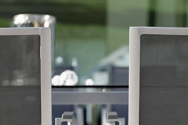 STERN New Top Stapelsessel, Graphit/silbergrau, Aluminium/Textil, 65x57x89 Cm, Pulverbeschichtet, Stapelbar – Bild 6