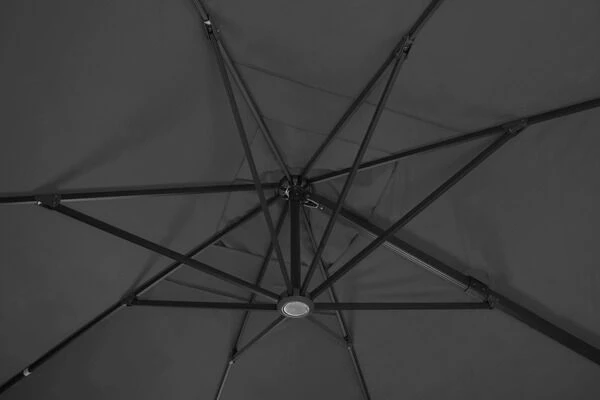 Schneider® SCHNEIDER Rhodos Grande Ampelschirm, Anthrazit, Rund, Ø 400 Cm – Bild 7