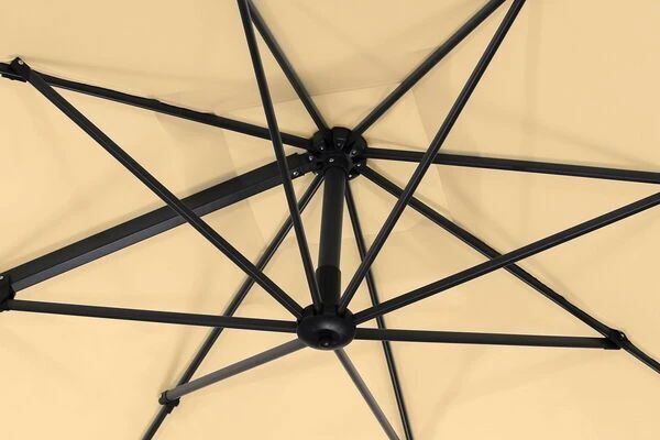 Schneider® SCHNEIDER Rhodos Eco Twist Ampelschirm, Natur, Quadratisch, 270 X 270 Cm – Bild 7