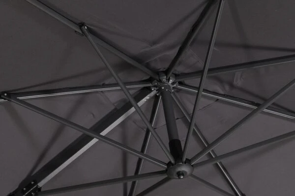Schneider® SCHNEIDER Rhodos Eco Twist Ampelschirm, Anthrazit, Quadratisch, 270 X 270 Cm – Bild 7