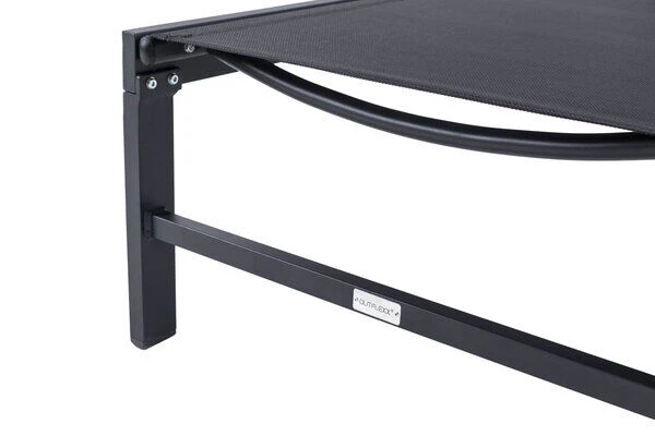 OUTFLEXX Liege, Anthrazit Matt/schwarz, Alu/Textilene, 190x62x34cm, Rückenlehne Verstellbar – Bild 8