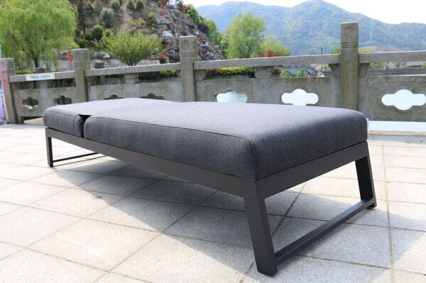 OUTFLEXX Allure Sonnenliege, Sooty, Alu/Sunbrella, 211 X 74 X 44,5 Cm, Verstellbare Kopfstütze – Bild 7
