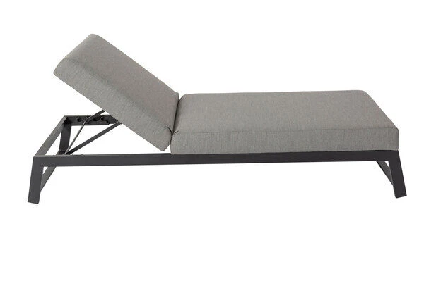 OUTFLEXX Allure Sonnenliege, Flanelle, Alu/Sunbrella, 211 X 74 X 44,5 Cm, Verstellbare Kopfstütze – Bild 7