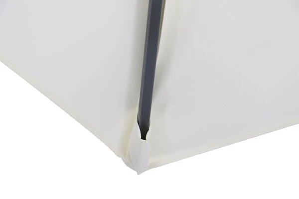 OUTFLEXX Ampelschirm, Anthrazit/creme, Pulverbesch. Aluminium, 400x300cm, Inkl. PlattenstĂ€nder â Bild 8