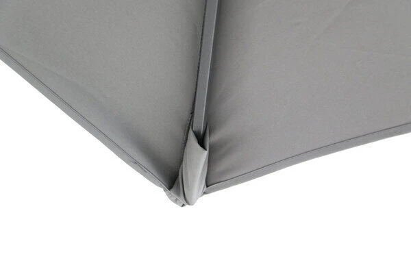 OUTFLEXX Ampelschirm, Anthrazit, Pulverbesch. Aluminium, 300x300 Cm, Inkl. Plattenständer, Twist-Funktion – Bild 12